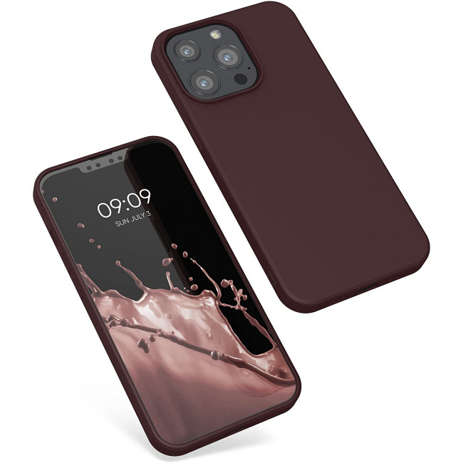 KW iPhone 13 Pro Θήκη Σιλικόνης Rubberized TPU - Tawny Red - 55962.190