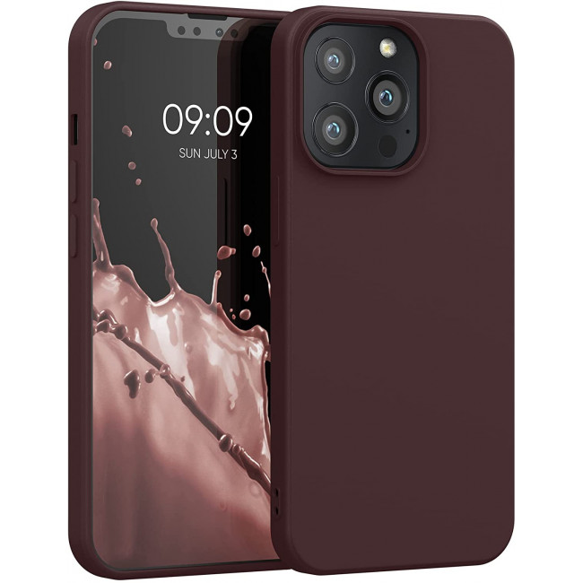 KW iPhone 13 Pro Θήκη Σιλικόνης Rubberized TPU - Tawny Red - 55962.190