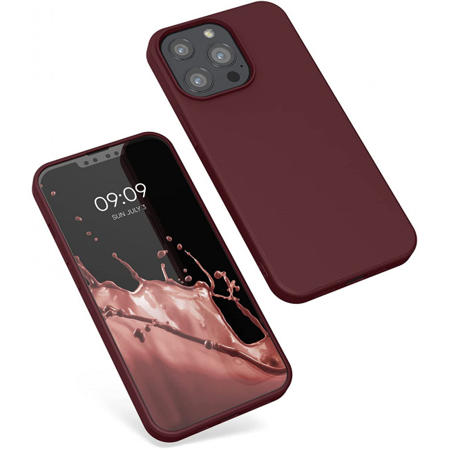 KW iPhone 13 Pro Θήκη Σιλικόνης Rubberized TPU - Rhubarb Red - 55962.209