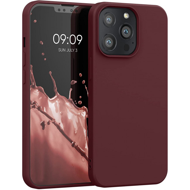 KW iPhone 13 Pro Θήκη Σιλικόνης Rubberized TPU - Rhubarb Red - 55962.209