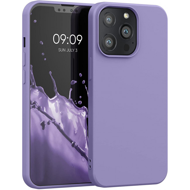 KW iPhone 13 Pro Θήκη Σιλικόνης Rubberized TPU - Violet Purple - 55962.222