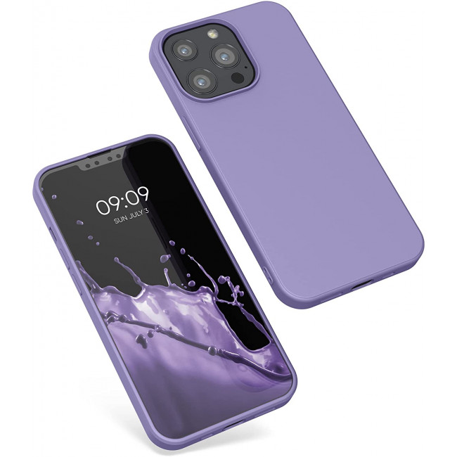 KW iPhone 13 Pro Θήκη Σιλικόνης Rubberized TPU - Violet Purple - 55962.222