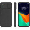 KW Xiaomi Poco M3 Θήκη Σιλικόνης με Κάλυμμα για την Κάμερα - Black - 56366.01