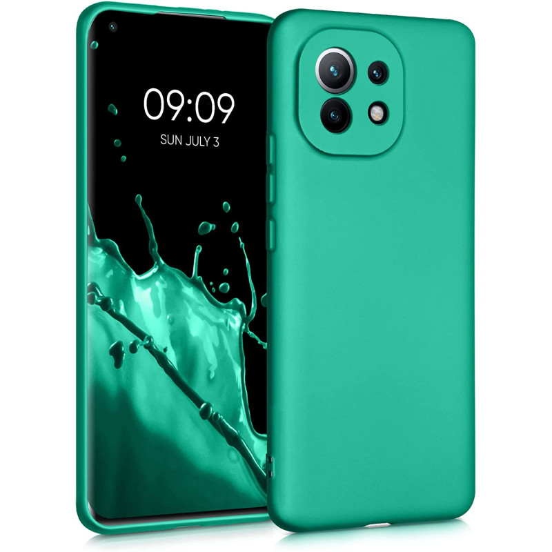 KW Xiaomi Mi 11 Θήκη Σιλικόνης TPU - Metallic Turquoise - 54189.128