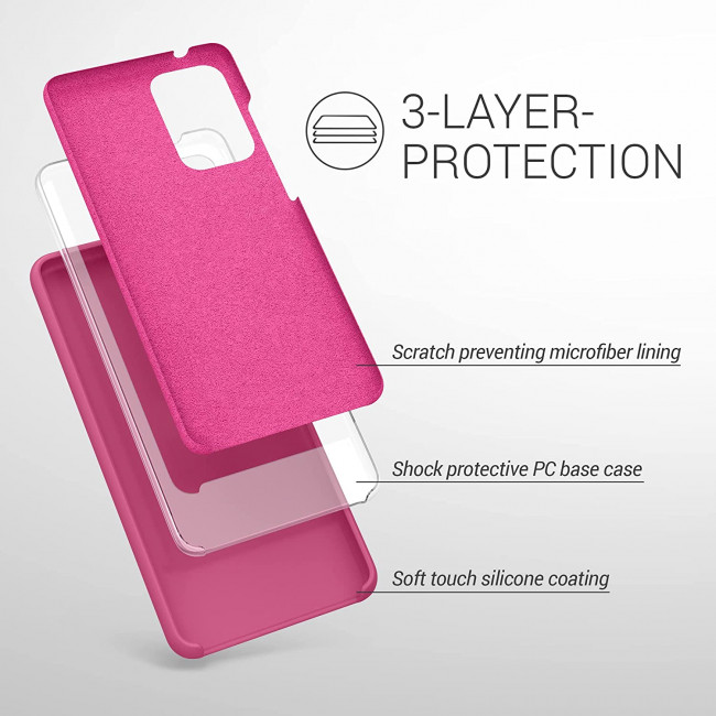 KW Samsung Galaxy A52 / A52 5G / A52s 5G Θήκη Σιλικόνης Rubber TPU - Raspberry Sorbet - 54347.213