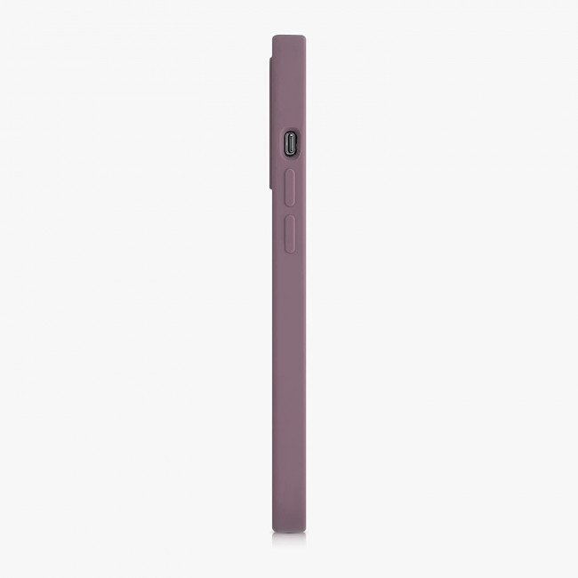 KW iPhone 13 Pro Θήκη Σιλικόνης Rubber TPU - Design Minimalism Sun - White / Grape Purple - 56447.02