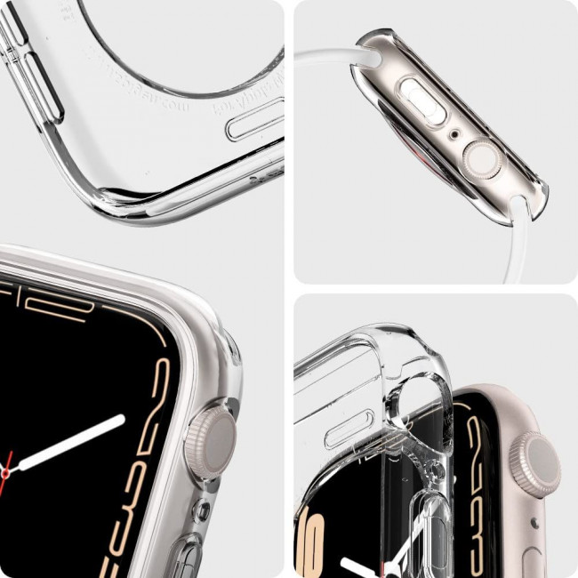 Spigen Θήκη Apple Watch 4 / 5 / 6 / SE / SE 2 / 7 / 8 - 44 / 45 mm Liquid Crystal - Clear