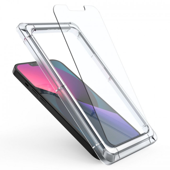 Glastify iPhone 13 / iPhone 13 Pro OTG+ 0.28mm 2.5D 9H Tempered Glass Αντιχαρακτικό Γυαλί Οθόνης - 2 Τεμάχια - Clear