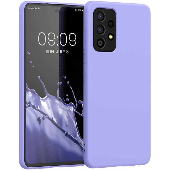 KW Samsung Galaxy A52 / A52 5G / A52s 5G Θήκη Σιλικόνης Rubberized TPU - Pastel Lavender - 56680.139