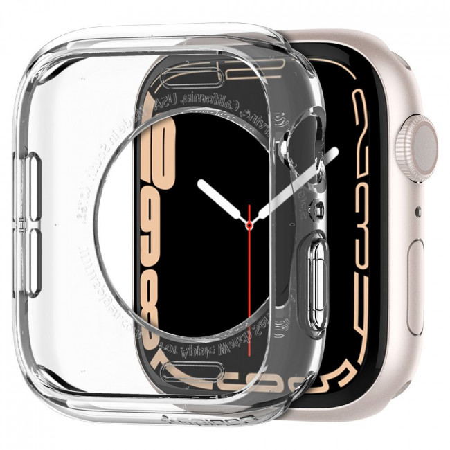 Spigen Θήκη Apple Watch 2 / 3 / 4 / 5 / 6 / 7 / 8 / 9 / SE / SE 2 - 38 / 40 / 41 mm Liquid Crystal - Clear