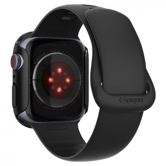 Spigen Θήκη Apple Watch 7 / 8 / 9 - 41 mm Thin Fit - Black