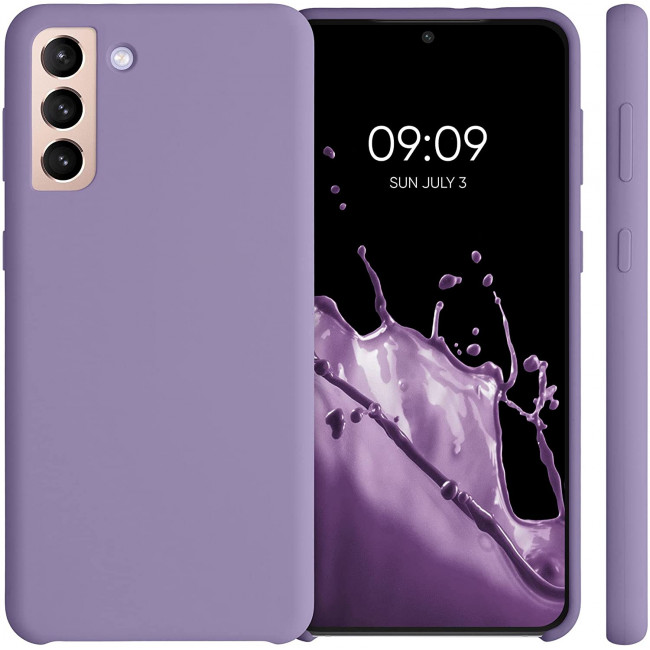 KW Samsung Galaxy S21 Plus Θήκη Σιλικόνης Rubber TPU - Violet Purple - 54066.222