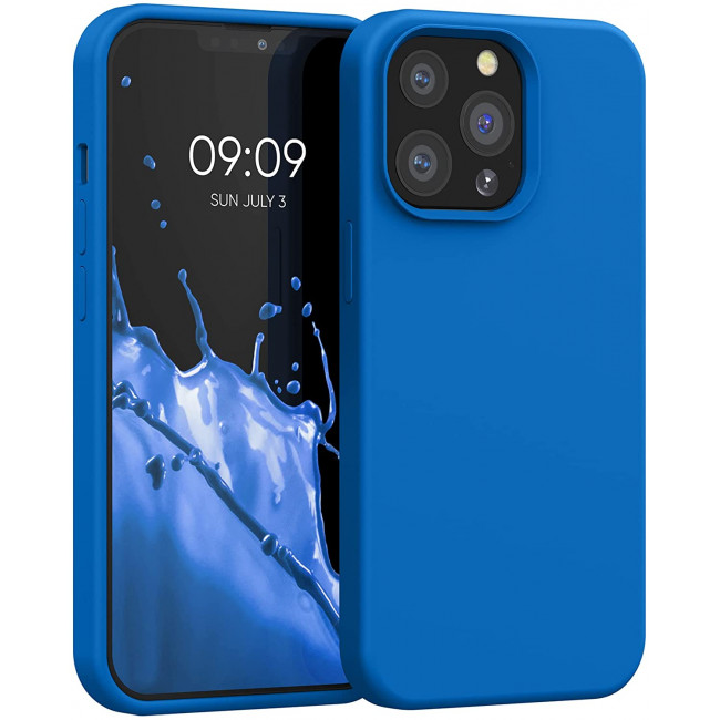 KW iPhone 13 Pro Θήκη Σιλικόνης Rubberized TPU - Blue Reef - 55880.228