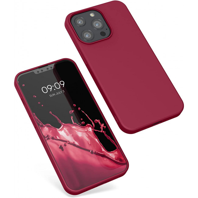 KW iPhone 13 Pro Θήκη Σιλικόνης Rubberized TPU - Sweet Cherry - 55962.229