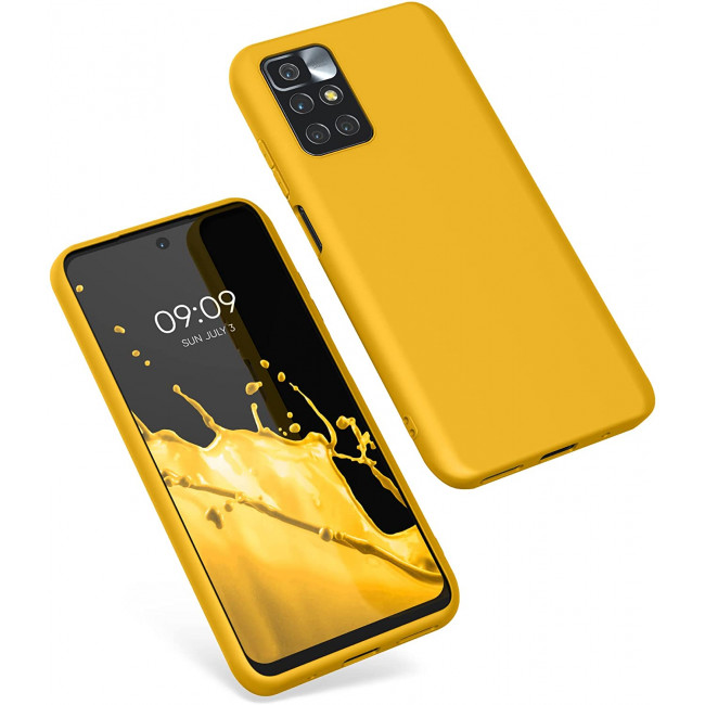 KW Xiaomi Redmi 10 Θήκη Σιλικόνης TPU - Honey Yellow - 56147.143