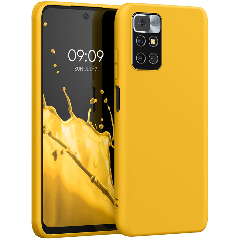 KW Xiaomi Redmi 10 Θήκη Σιλικόνης TPU - Honey Yellow - 56147.143