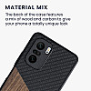 KW Xiaomi Poco F3 / Mi 11i Θήκη από Φυσικό Ξύλο και Carbon - Black / Brown - 56628.01