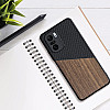 KW Xiaomi Poco F3 / Mi 11i Θήκη από Φυσικό Ξύλο και Carbon - Black / Brown - 56628.01