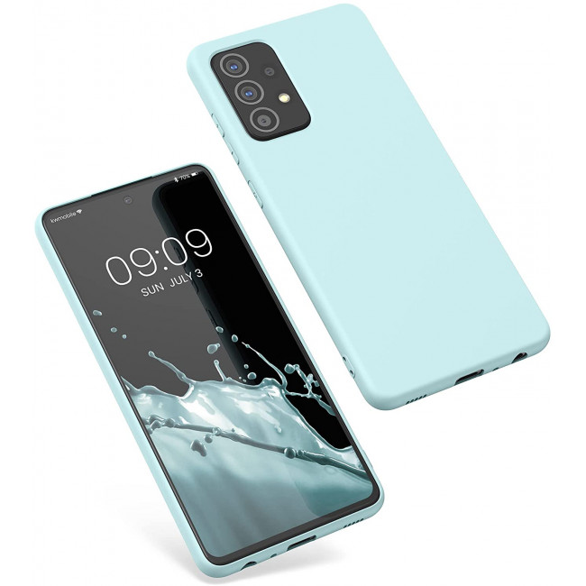 KW Samsung Galaxy A52 / A52 5G / A52s 5G Θήκη Σιλικόνης Rubberized TPU - Frosty Mint - 56680.200