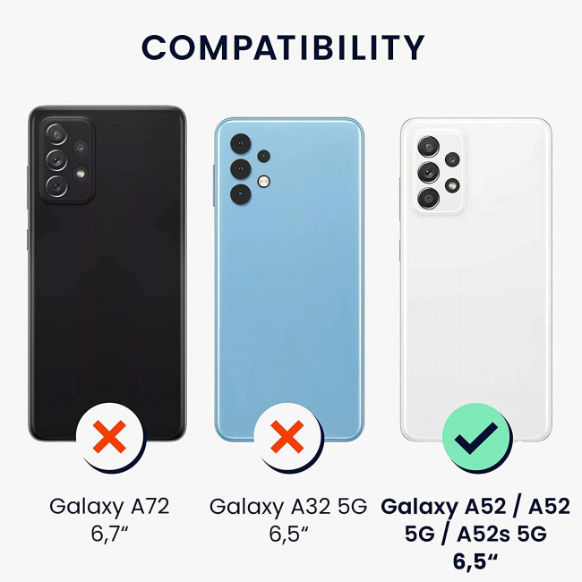 KW Samsung Galaxy A52 / A52 5G / A52s 5G Θήκη Σιλικόνης Rubberized TPU - Frosty Mint - 56680.200