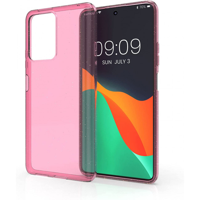 KW Xiaomi 11T / 11T Pro Θήκη Σιλικόνης TPU Design Glitter Uniform - Διάφανη / Pink - 56840.02