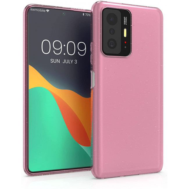 KW Xiaomi 11T / 11T Pro Θήκη Σιλικόνης TPU Design Glitter Uniform - Διάφανη / Pink - 56840.02