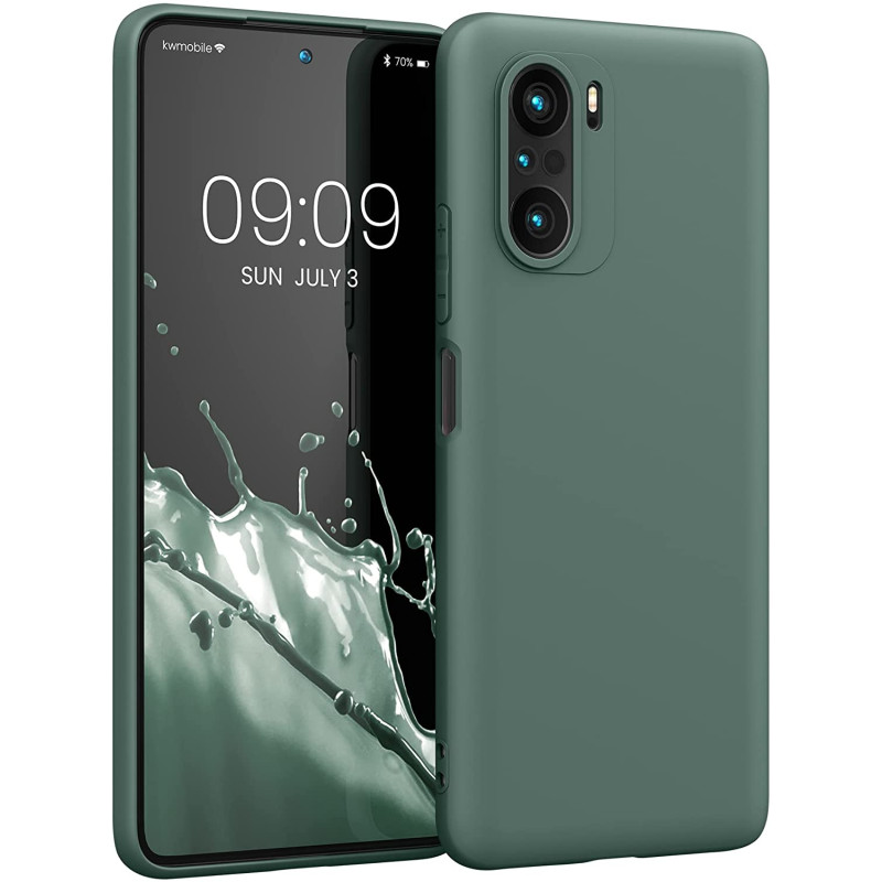 KW Xiaomi Poco F3 / Mi 11i Θήκη Σιλικόνης TPU - Blue Green - 57026.171