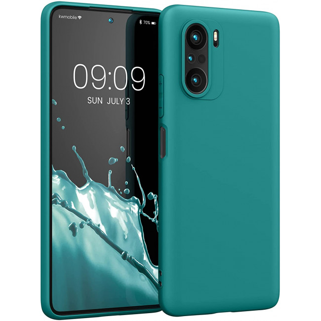 KW Xiaomi Poco F3 / Mi 11i Θήκη Σιλικόνης TPU - Matte Petrol - 57026.57