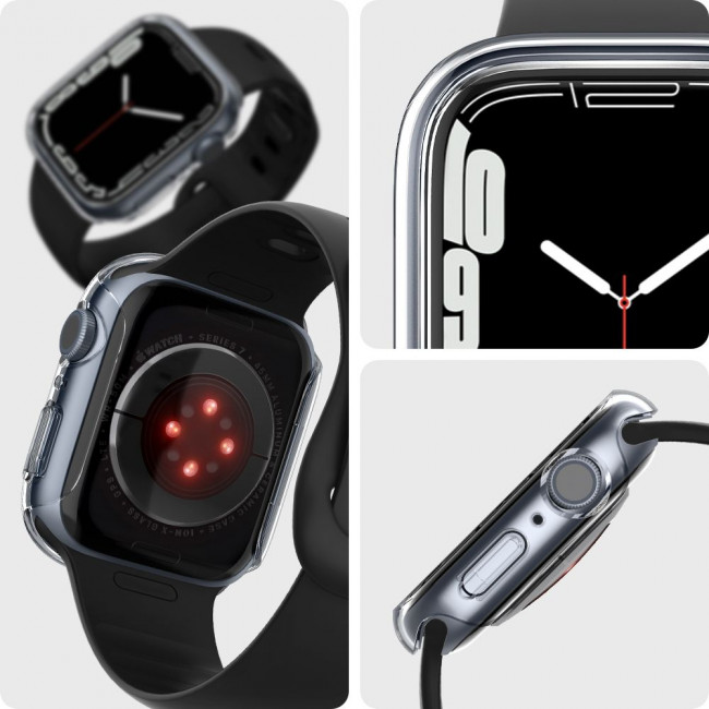 Spigen Θήκη Apple Watch 7 / 8 / 9 - 45 mm Thin Fit - Διάφανο