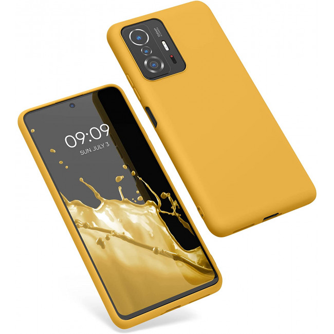 KW Xiaomi 11T / 11T Pro Θήκη Σιλικόνης TPU - Honey Yellow - 56245.143