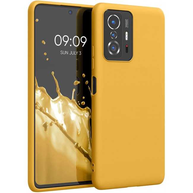 KW Xiaomi 11T / 11T Pro Θήκη Σιλικόνης TPU - Honey Yellow - 56245.143