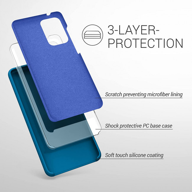 KW Samsung Galaxy A52 / A52 5G / A52s 5G Θήκη Σιλικόνης Rubber TPU - Blue Reef - 54347.228