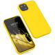 KW iPhone 13 Θήκη Σιλικόνης Rubberized TPU - Vibrant Yellow - 55878.165