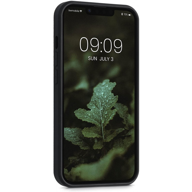 KW iPhone 13 Θήκη από Φυσικό Ξύλο Design Rising Sun - Dark Brown - 55953.06