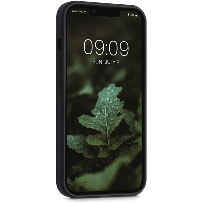 KW iPhone 13 Θήκη από Φυσικό Ξύλο Design Indian Sun - Dark Brown - 55953.07