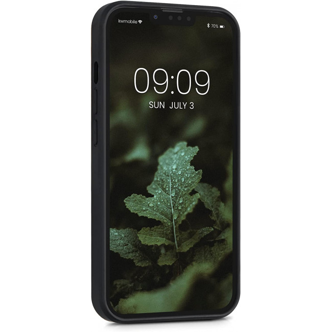 KW iPhone 13 Pro Θήκη από Φυσικό Ξύλο Design Indian Sun - Dark Brown - 55967.07