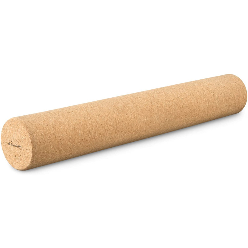 Navaris Fascia Roller Cork - Κύλινδρος Γυμναστικής από Φελλό - 60 x 10cm - Light Brown - 47492.3