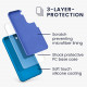 KW Samsung Galaxy S22 Plus Θήκη Σιλικόνης Rubberized TPU - Caribbean Blue - 56761.224