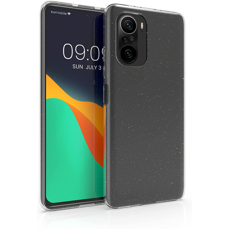 KW Xiaomi Poco F3 / Mi 11i Θήκη Σιλικόνης TPU Design Glitter Uniform - Διάφανη - 56838.01