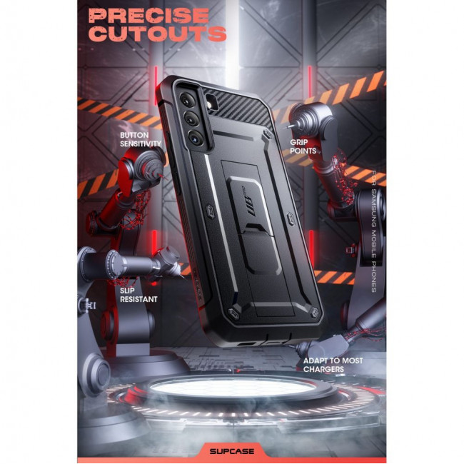 Supcase Samsung Galaxy S22 Unicorn Beetle Pro Σκληρή Θήκη με Stand - Black