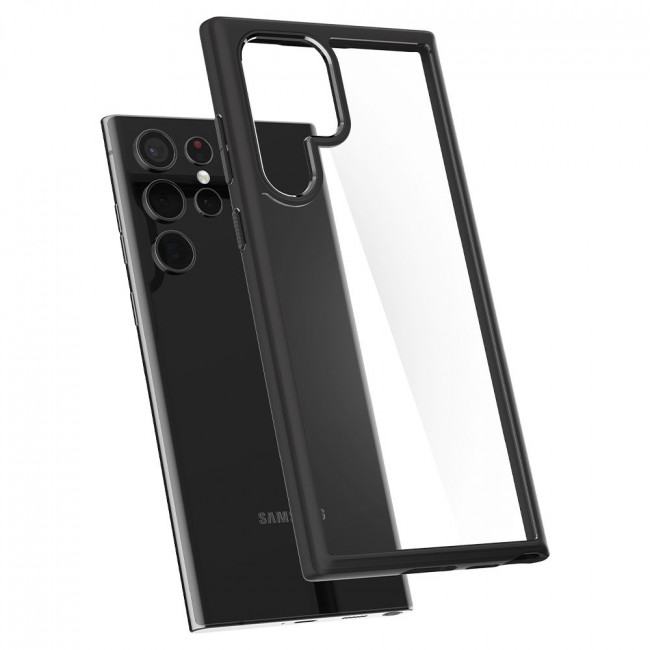 Spigen Samsung Galaxy S22 Ultra - Ultra Hybrid Σκληρή Θήκη με Πλαίσιο Σιλικόνης - Matte Black