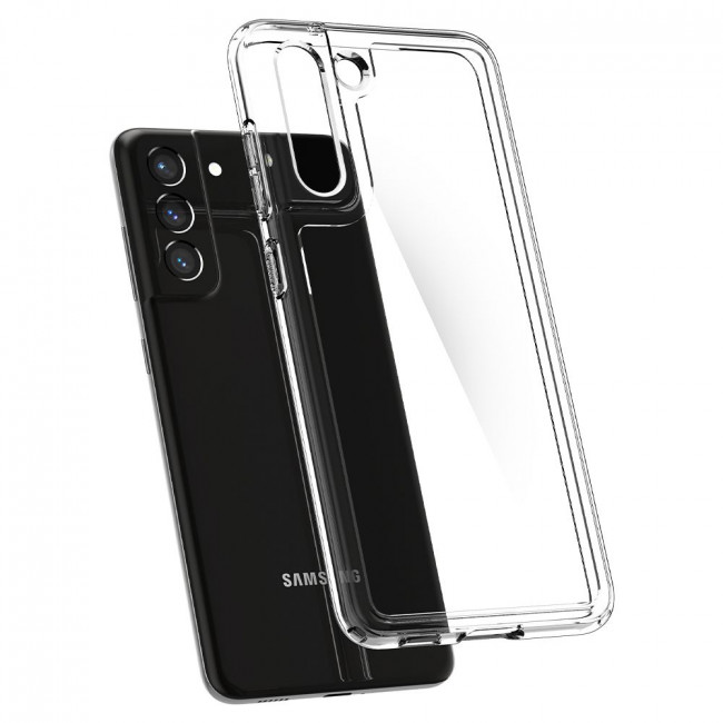 Spigen Samsung Galaxy S21 FE - Ultra Hybrid Σκληρή Θήκη με Πλαίσιο Σιλικόνης - Crystal Clear