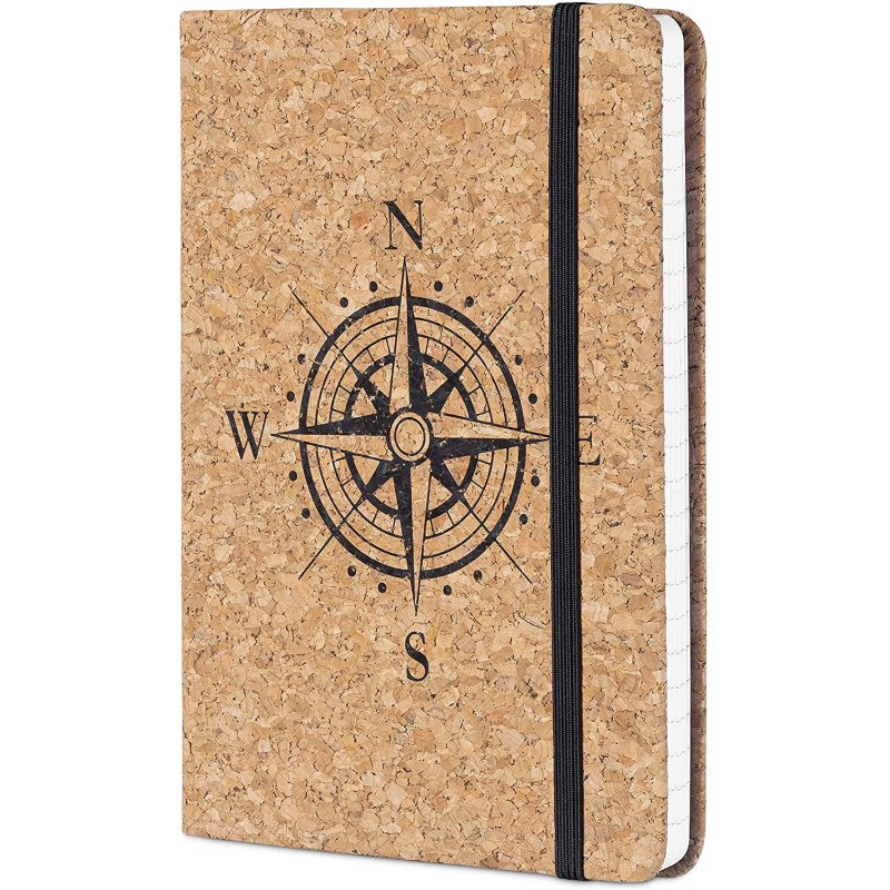 Navaris Notebook with Cork Cover Σημειωματάριο από Φελλό Design Compass - 48477.06