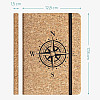 Navaris Notebook with Cork Cover Σημειωματάριο από Φελλό Design Compass - 48477.06