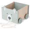 Navaris Toy Box Storage for Toys with Wheels - Παιδικό Κουτί Αποθήκευσης Παιχνιδιών με Ρόδες - Blue - 51163.07