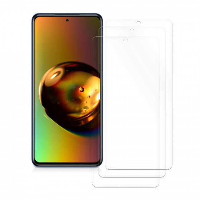 KW Xiaomi Poco X3 NFC / X3 Pro - Τρεις Μεμβράνες Προστασίας Οθόνης - Διάφανες - 57236.1