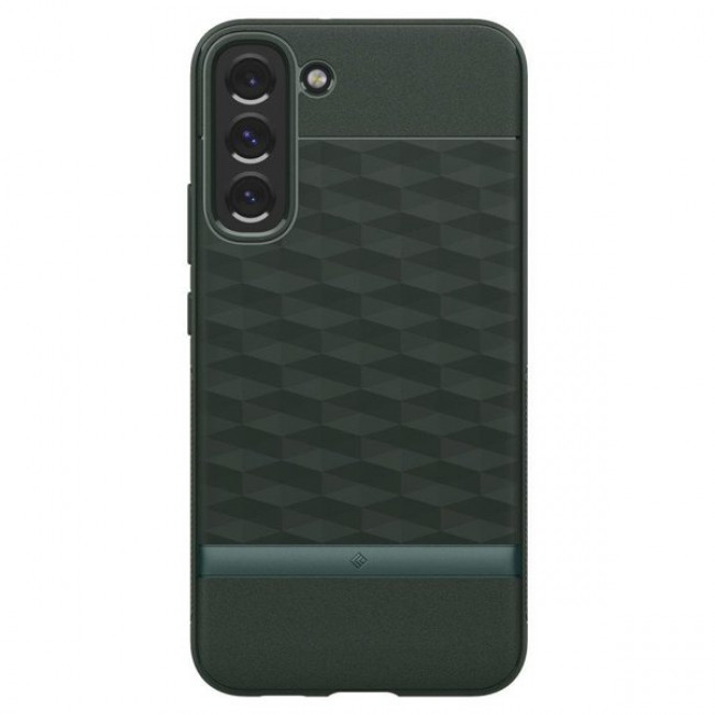 Caseology Samsung Galaxy S22 Plus Parallax Θήκη Σιλικόνης με Σκληρό Πλαίσιο - Midnight Green