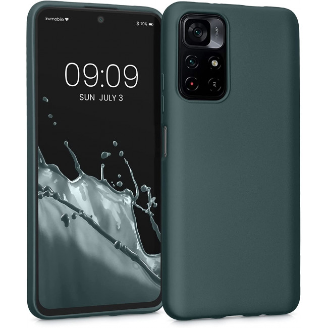 KW Xiaomi Poco M4 Pro 5G / Redmi Note 11S 5G Θήκη Σιλικόνης TPU - Metallic Petrol - 56932.14