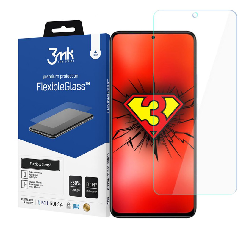 3MK Xiaomi Redmi Note 11 Pro+ 5G 0.30mm 7H Anti Fingerprint Flexible Tempered Glass Ευλύγιστο Αντιχαρακτικό Γυαλί Οθόνης - Clear