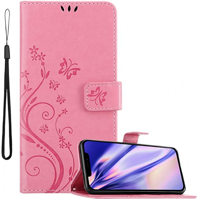 Cadorabo iPhone 13 Pro Θήκη Πορτοφόλι Stand από Δερματίνη - Floral - Pink